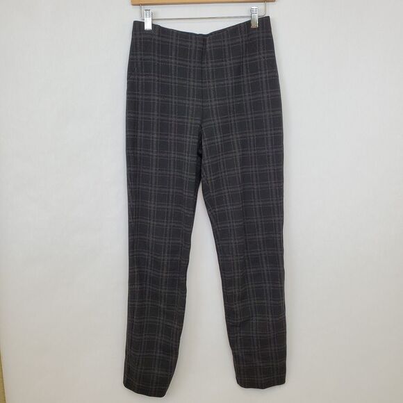 J. Jill Pants Womens Small Ponte Slim Leg Plaid Pull On Straight Leg Comfort - Picture 1 of 11